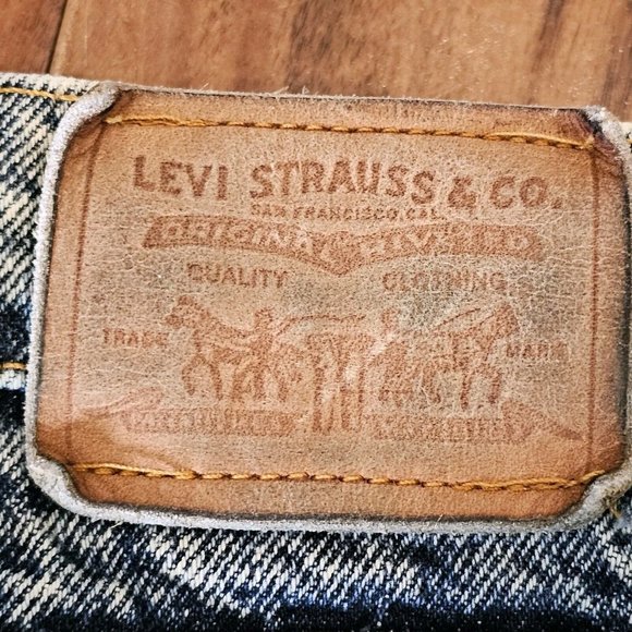 Retro 1980 Levis 549s Vintage Wash‎ Straight Leg Jeans 38x30 USA Acid Wash - Picture 12 of 16